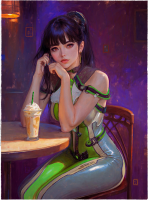 Leinwand Eve Milkshake 50x70 cm