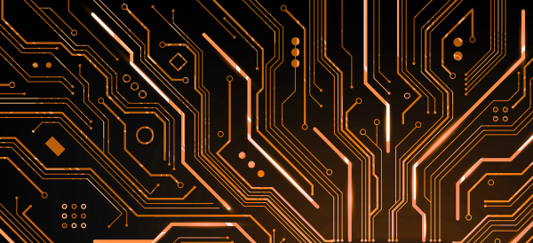 Amber Circuit - Gamer Mousepad