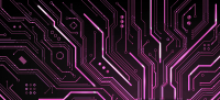 Amethyst Ink Circuit - Gamer Mousepad