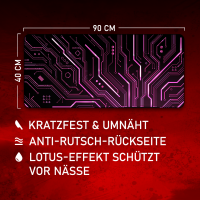 Amethyst Ink Circuit - Gamer Mousepad