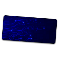 Blue Lane Circuit - Gamer Mousepad