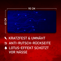 Blue Lane Circuit - Gamer Mousepad