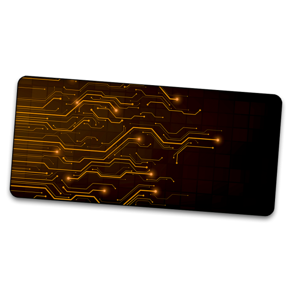 Orange Lane Circuit - Gamer Mousepad