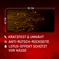 Orange Lane Circuit - Gamer Mousepad