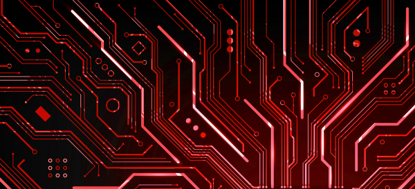 Ruby Circuit - Gamer Mousepad