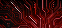 Ruby Circuit - Gamer Mousepad