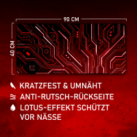 Ruby Circuit - Gamer Mousepad