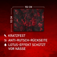 Slate Blood Red 44"x60"