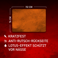 Splash Orange 44"x30"