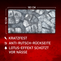 Winter Cobblestone City 6x3