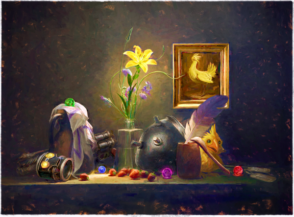 Canvas Last Dream stilllife 70x50 cm