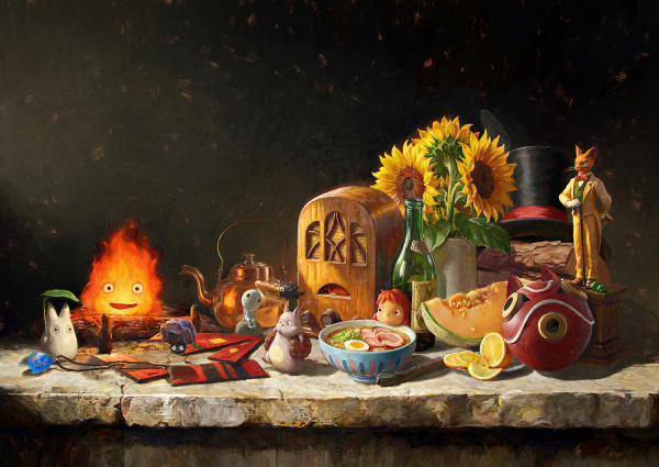 Ghibli stilllife - Poster A3