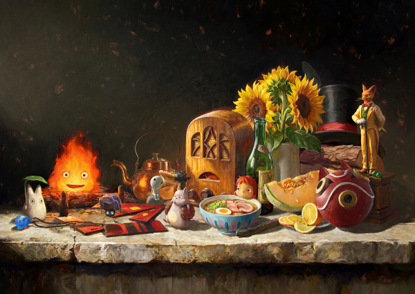 Ghibli stilllife - Poster A2