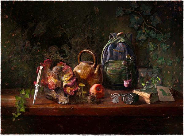 Leinwand Postapocalyptic Stillleben 70x50 cm