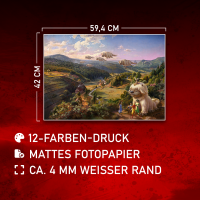 Bison above the Black Forest - Poster A2