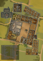 Spielmatte Ein ländliches Kloster