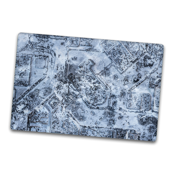 Winter Cobblestone City 36"x54"