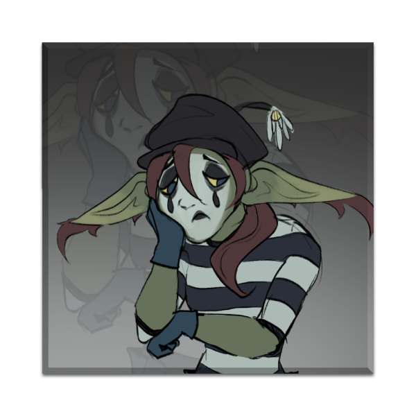 Canvas Goblin mime 4 50x50 cm