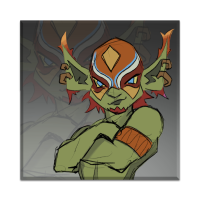 Goblin clown 3 50x50 cm