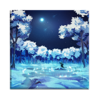 Canvas Frozen Forest 50x50 cm