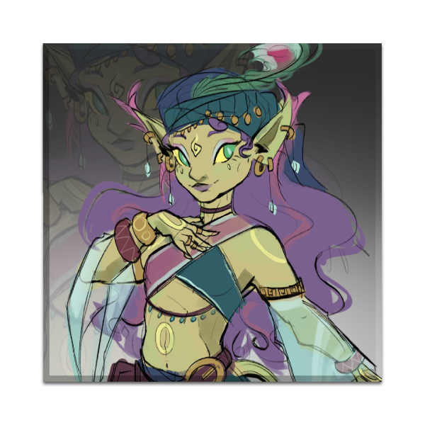 Canvas Goblin Fortune 1 50x50 cm