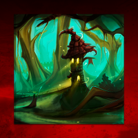 Canvas Witch hut 50x50 cm