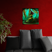 Canvas Witch hut 50x50 cm