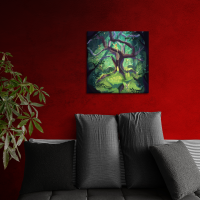 Canvas Fairy Tree 50x50 cm