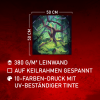 Canvas Fairy Tree 50x50 cm