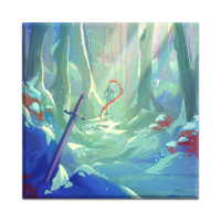 Canvas Snow Knight 50x50 cm