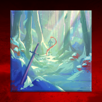Canvas Snow Knight 50x50 cm