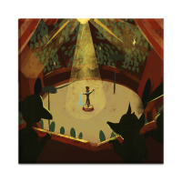 Canvas Circus show 50x50 cm