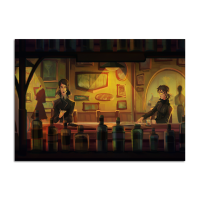 Bar Scene 70x50 cm