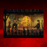 Bar Scene 70x50 cm