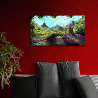 Leinwand Wizards Path 90x50 cm