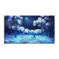 Leinwand Frozen Forest 90x50 cm