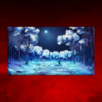 Leinwand Frozen Forest 90x50 cm