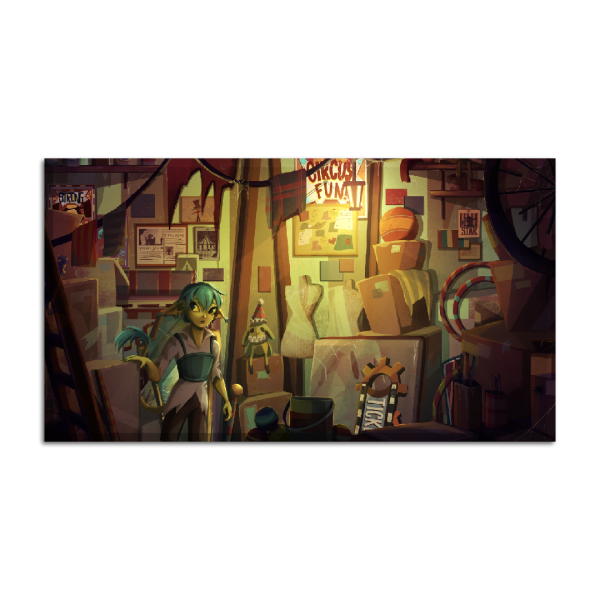Leinwand Circus Storeroom 90x50 cm