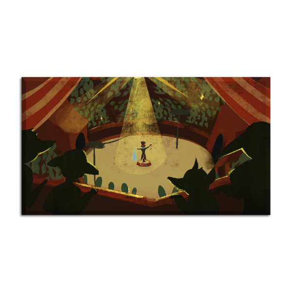 Leinwand Circus show 90x50 cm