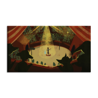 Leinwand Circus show 90x50 cm