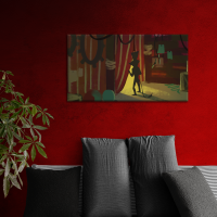 Leinwand Backstage 90x50 cm