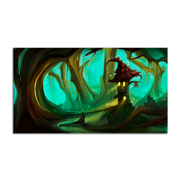 Leinwand Witch hut 90x50 cm