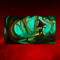 Leinwand Witch hut 90x50 cm