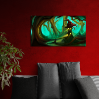 Leinwand Witch hut 90x50 cm