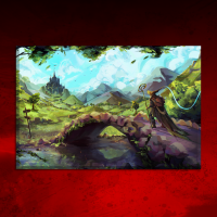 Canvas Wizards Path 90x60 cm