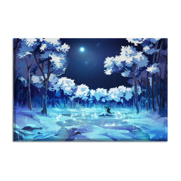 Canvas Frozen Forest 90x60 cm