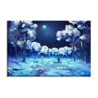 Canvas Frozen Forest 90x60 cm