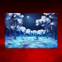Canvas Frozen Forest 90x60 cm