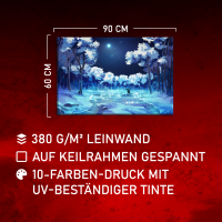 Canvas Frozen Forest 90x60 cm