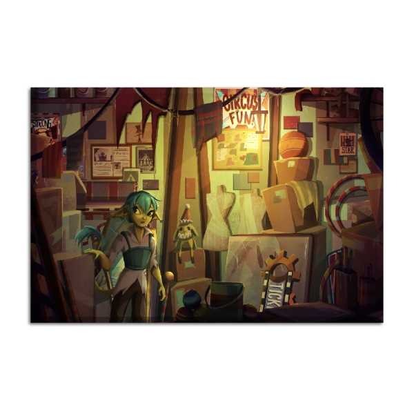 Canvas Circus Storeroom  90x60 cm